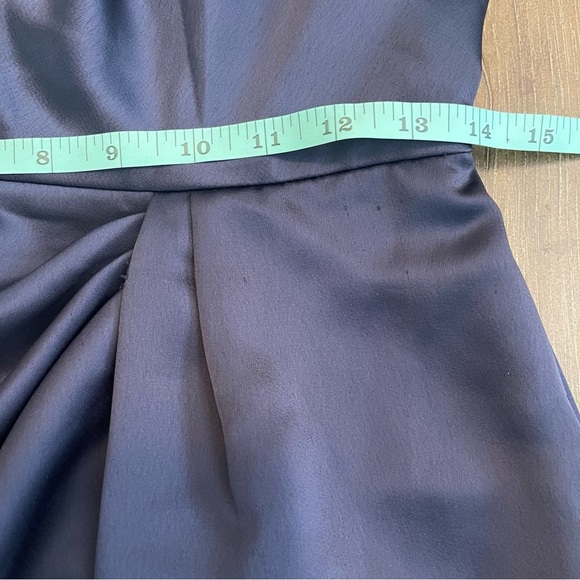 Formal Vivian Diamond Elegant Evening Low Back Maxi Gown Cowl Neck Side Slip S/M - Picture 8 of 12